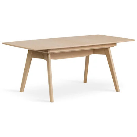 T100 Leg Dining Table with 1 Leaf Insert